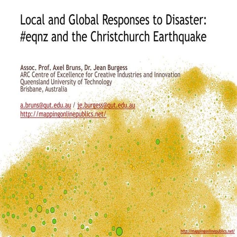 Local and Global Responses to Disaster: #eqnz and the Christchurch Earthquake