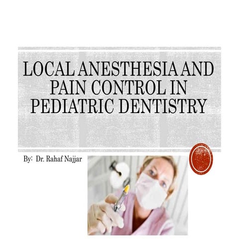 MANDIBULAR NERVE BLOCK in pediatric | PPTX
