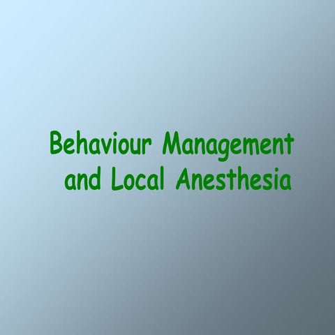 LA and behavior management