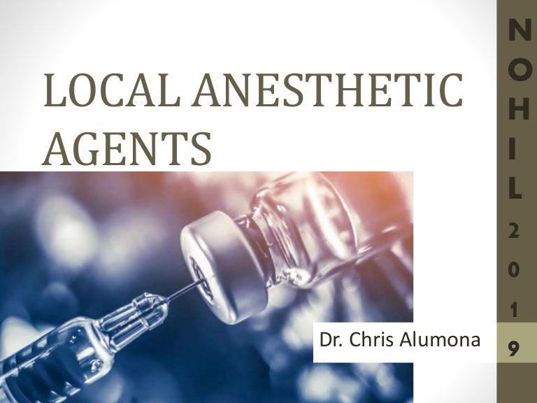 Local anesthetic agents