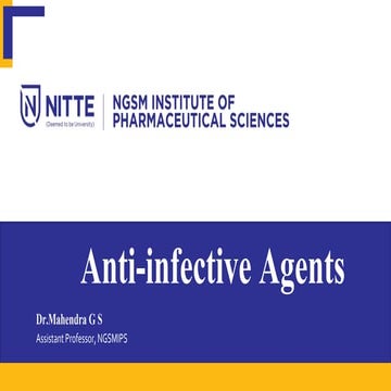 Local anti-infective agents