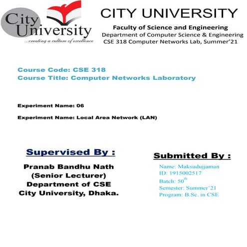 Local Area Network (LAN) Design with Cisco Packet Tracer
