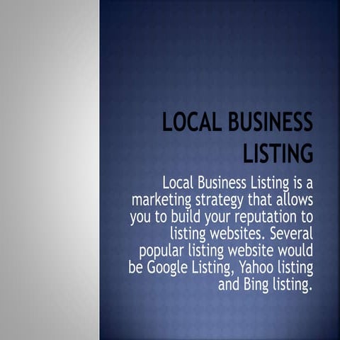 Local Business Listing
