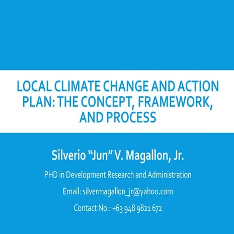 Local climate change action plan (lccap)