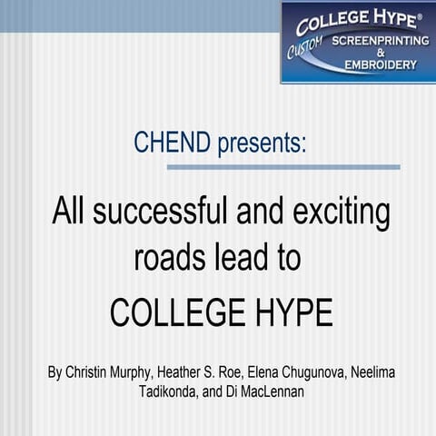 Local company college hype p & l analysis