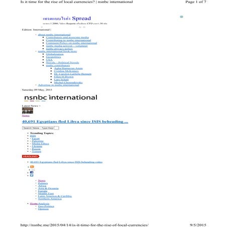 The rise of local currencies