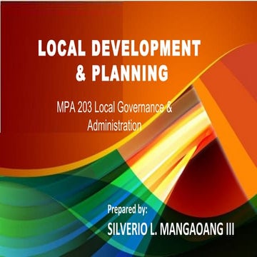 Local Development Planning