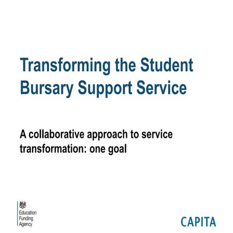 Transforming the Student Bursary Support Service | Joe Carr and Philip Knight...