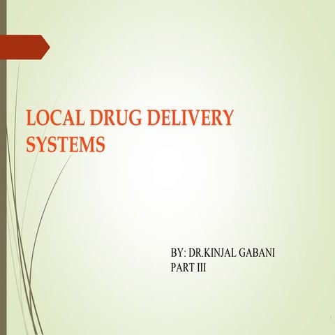 local drug delivery in periodontics
