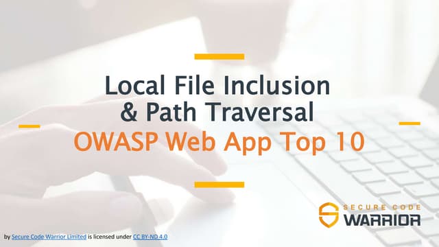 Secure Code Warrior - Local file inclusion