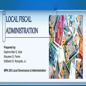 Local Fiscal Administration 