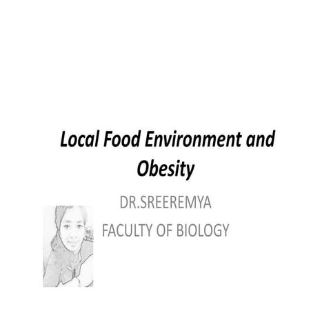 Local food environment and obesity