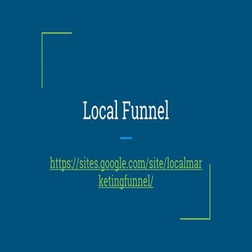 Local funnel | Sales Funnel Consultant | Marketing Funnel
