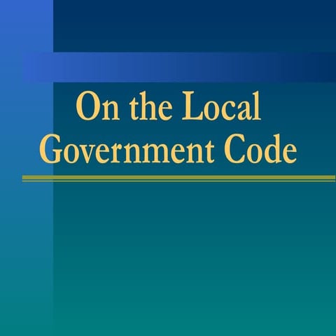 The Philippine Local Government Code