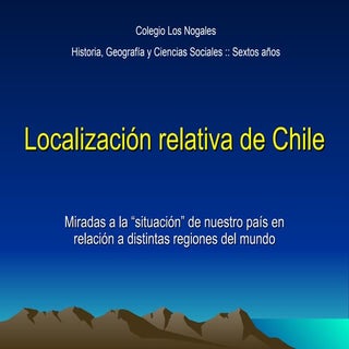 Localización relativa de chile