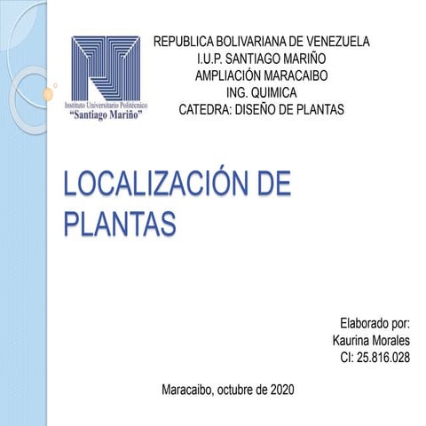 Localizacion de plantas