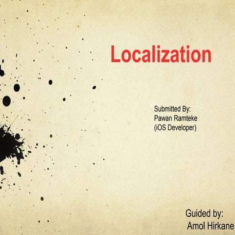 Localization for iOS