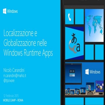 Universal Apps localization and globalization