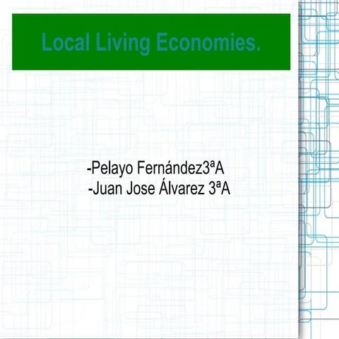 Local Living Economies