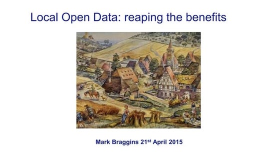 Local open data   reaping the benefits