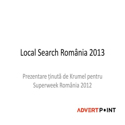 Local search 2013 Romania