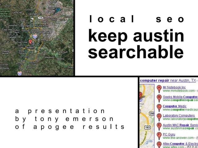 Local SEO: Keep Austin Searchable