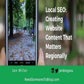 Local SEO: Creating Website Content That Matters Regionally