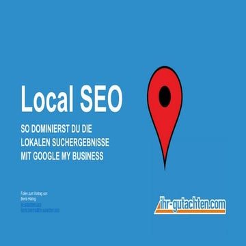 Local seo google my business