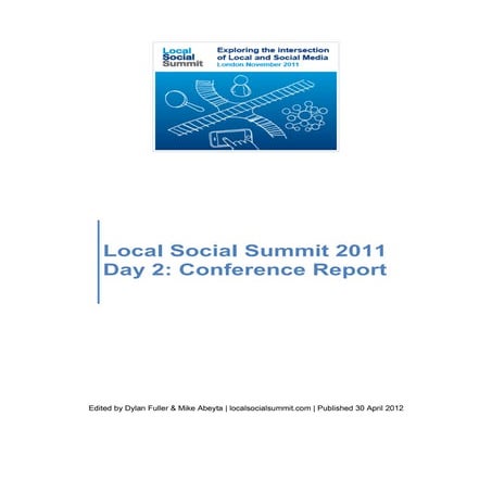 Local Social Summit Report No 2 & Trends for 2012
