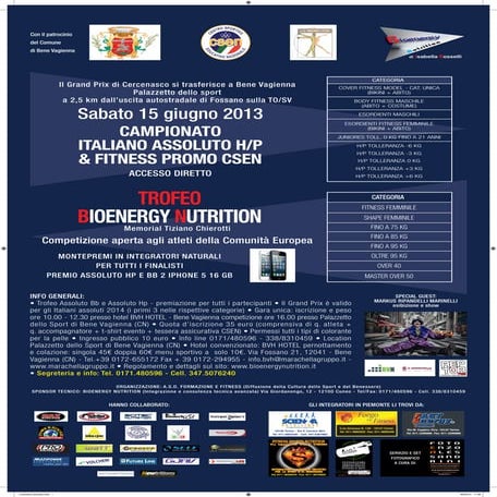 Campionato italiano csen 2013