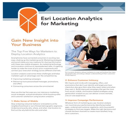Location Analytics for Marketing