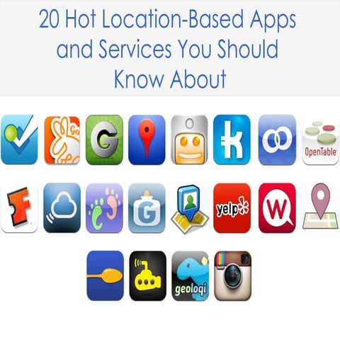 20 Hot Location-Based Apps and Services You Should Know About