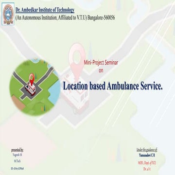Location based ambulance service