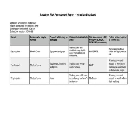 Location recce template.docx