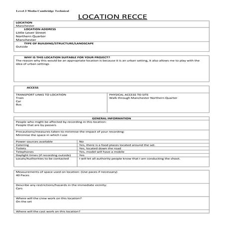 Risk assessment template | DOC