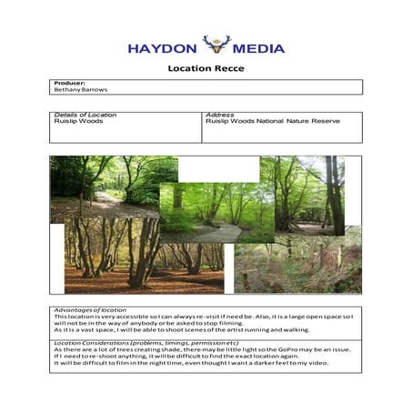 Recce checklist for beacon school entrance | DOC