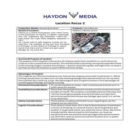 Location recce 2 -Fatima