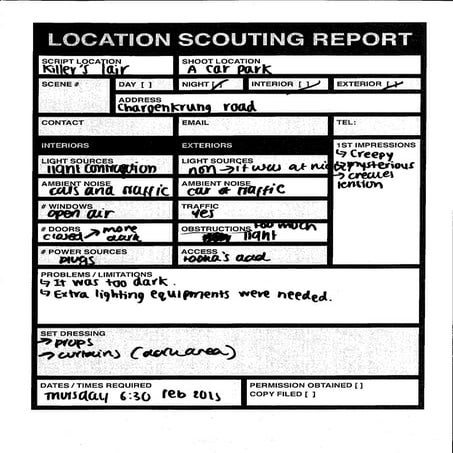 Location recce tart & tookata