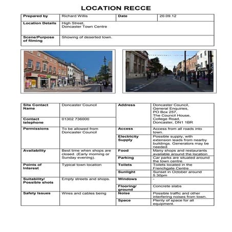 Location recce 6th form area | DOC
