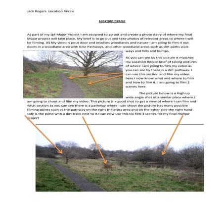 Location scout report | DOCX