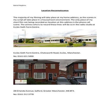 Location reconnaissance