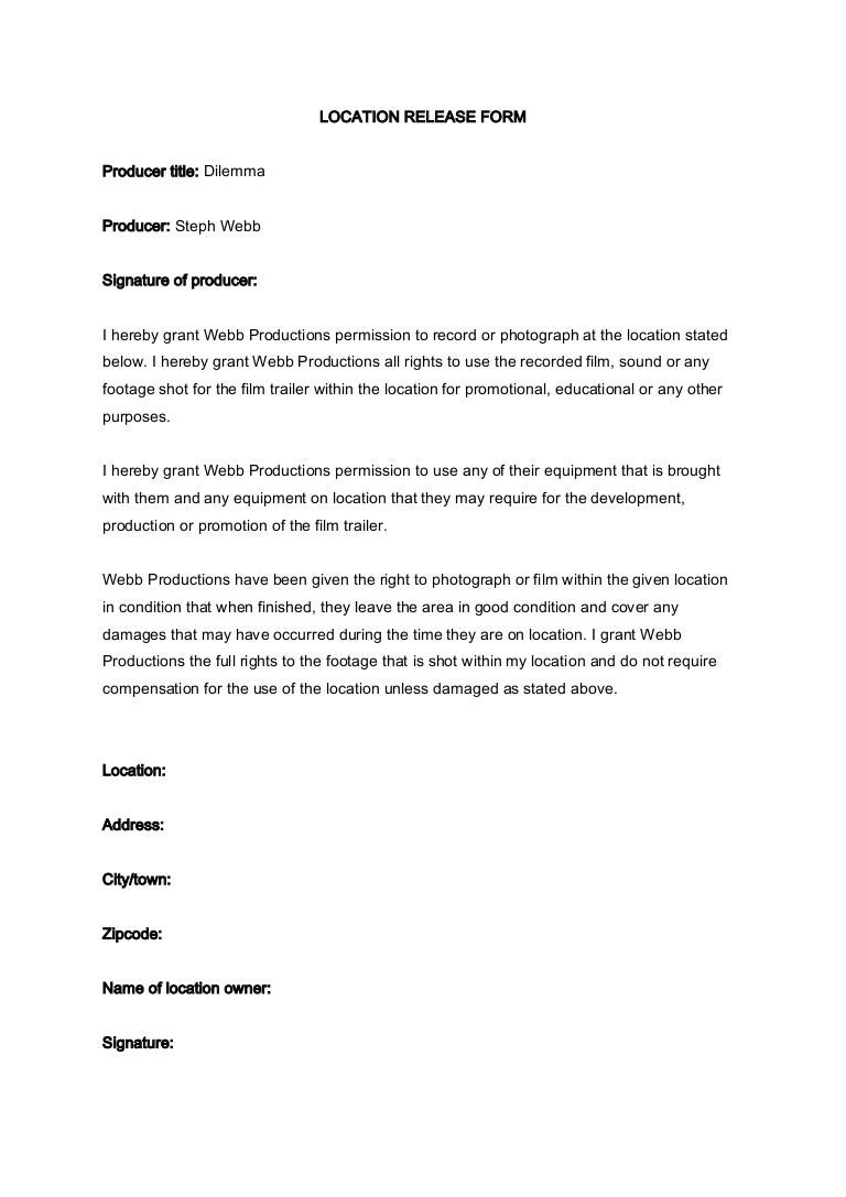 use of image release form
