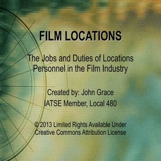 Locations Department in Film