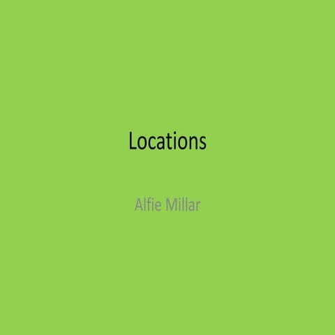 Location scouting | PPTX
