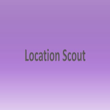 Location scout | PPTX