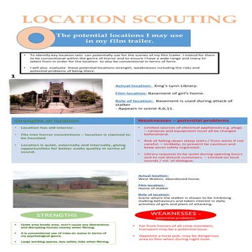 Location recces | DOC