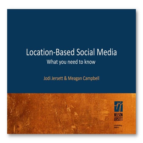 Location-Based Social Media (May 2011)