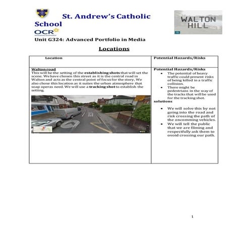 Locations & Pictures