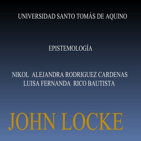 Presentación de john locke | PPTX