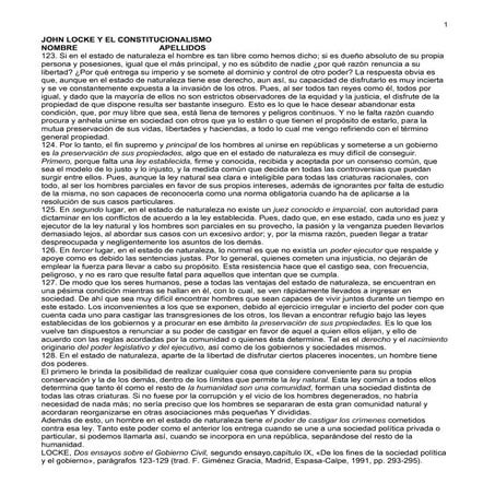 Locke y el Constitucionalismo